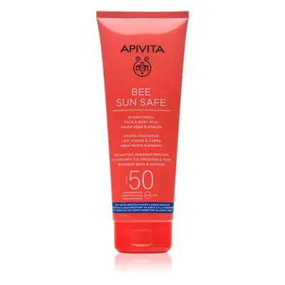 Apivita Bee Sun Safe Hydra Fresh Milk SPF50 opalovací mléko na obličej a tělo SPF 50 200 ml