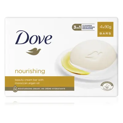 Dove Cream Oil tuhé mýdlo s arganovým olejem 4x90 g