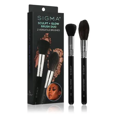 Sigma Beauty Brush Duo Beauty Sculpt + Glow sada štětců pro dokonalý vzhled