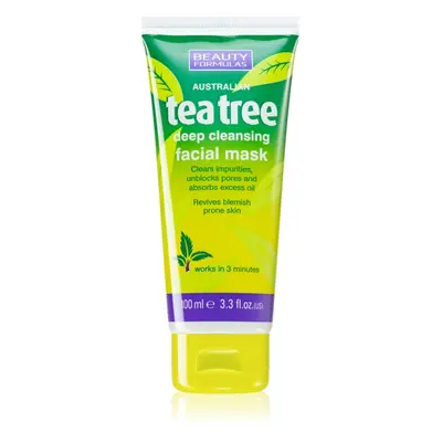 Beauty Formulas Tea Tree hloubkově čisticí maska 100 ml