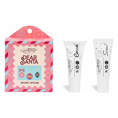 puroBIO Cosmetics Dear Santa SECRET dárková sada na rty 2 ks