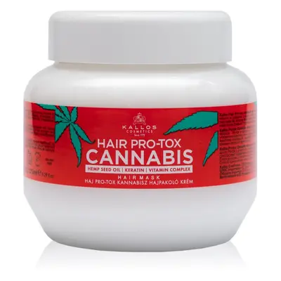 Kallos Hair Pro-Tox Cannabis regenerační maska na vlasy s konopným olejem 275 ml