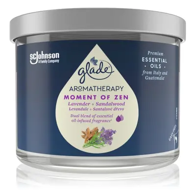 GLADE Aromatherapy Moment of Zen vonná svíčka Lavender + Sandalwood 260 g