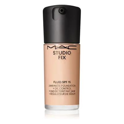 MAC Cosmetics Studio Fix Fluid SPF 15 24HR Matte Foundation + Oil Control matující make-up SPF 1