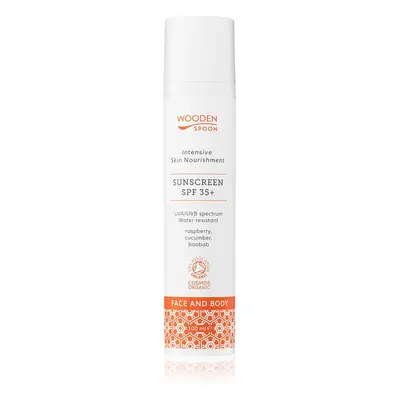 WoodenSpoon Skin Nourishment opalovací mléko na obličej a tělo SPF 35 100 ml