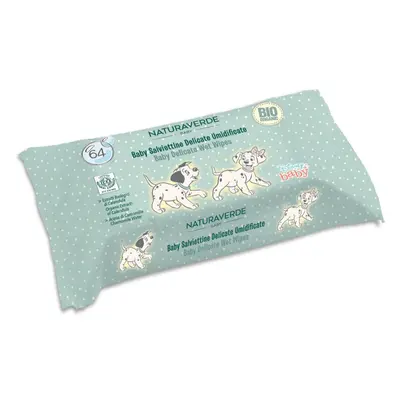 Disney Naturaverde Baby Delicate Wet Wipes vlhčené ubrousky pro děti 64 ks