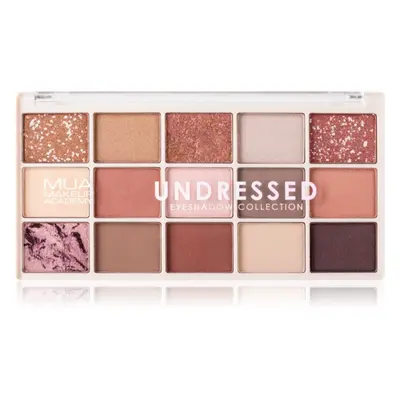 MUA Makeup Academy Professional 15 Shade Palette paletka očních stínů odstín Undressed 12 g