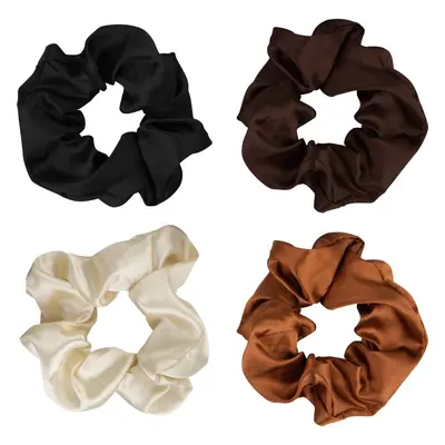 Brushworks Satin Scrunchies Natural gumičky do vlasů