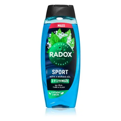 Radox Mineral Therapy sprchový gel pro muže maxi Mint & Sea Salt 450 ml