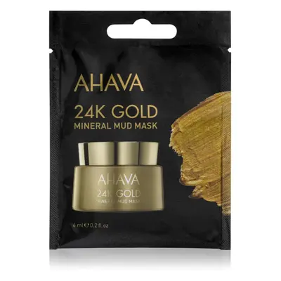 Ahava Mineral Mud 24K Gold minerální bahenní maska s 24karátovým zlatem 6 ml