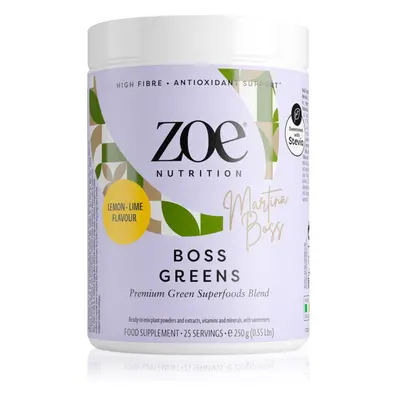 ZOE Boss Greens prášek pro vaši pohodu příchuť Lemon - Lime 250 g