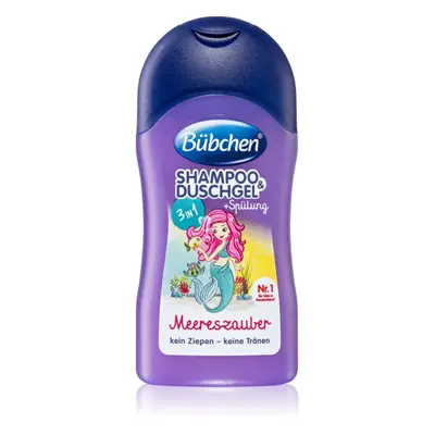 Bübchen Kids 3 in 1 3 v 1 šampon, kondicionér a sprchový gel pro děti 50 ml