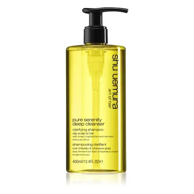 Shu Uemura Deep Cleanser Pure Serenity hloubkově čisticí šampon pro mastné vlasy a vlasovou poko