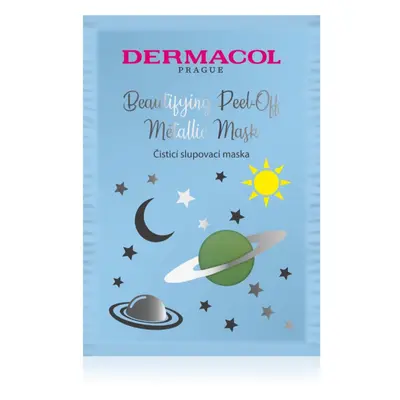 Dermacol Beautifying Peel-Off Metallic Mask slupovací maska pro hloubkové čištění 15 ml