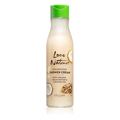 Oriflame Love Nature Cacao Butter & Coconut Oil intenzivně vyživující sprchový krém 250 ml