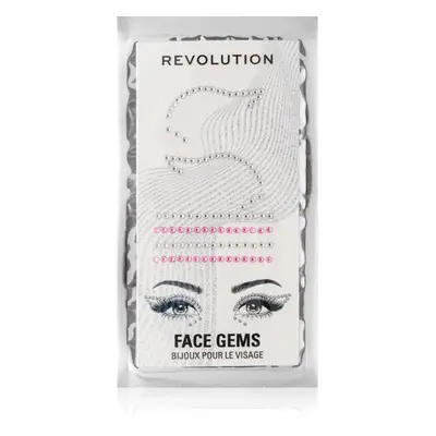 Makeup Revolution Metallic Muse Face Gems nálepky na obličej 1 g