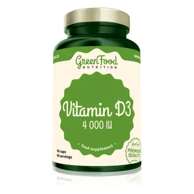 GreenFood Nutrition Vitamin D3 4000IU kapsle s vitamínem D 90 cps