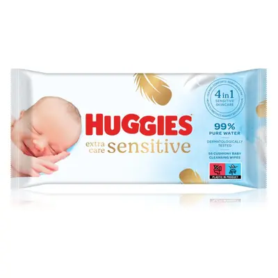 Huggies Extra Care Single vlhčené ubrousky pro děti 56 ks