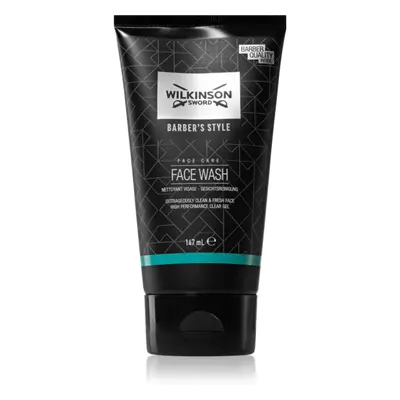 Wilkinson Sword Barbers Style Face Wash vyživující čisticí krém na obličej pro muže 147 ml