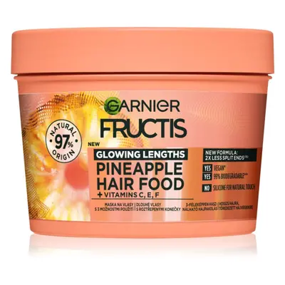 Garnier Fructis Pineapple Hair Food Maska pro dlouhé vlasy s roztřepenými konečky 400 ml