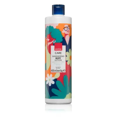 Avon Care Jasmine Scent & Glycerine třpytivé mléko pro normální až suchou pleť 400 ml