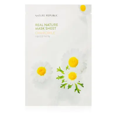 NATURE REPUBLIC Real Nature Chamomile Mask Sheet hydratační plátýnková maska s heřmánkem 23 ml