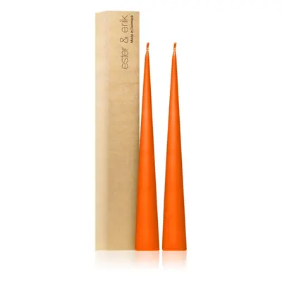 ester & erik cone candles mild orange (no. 16) dekorativní svíčka 2x37 cm