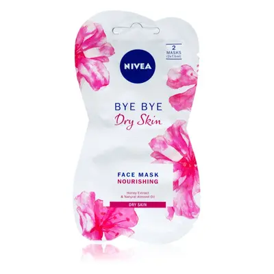 NIVEA Bye Bye Dry Skin výživná medová maska 2x7.5 ml