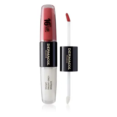 Dermacol 16H Lip Colour dlouhotrvající rtěnka a lesk na rty odstín 01 Bella Aura 2x4 ml