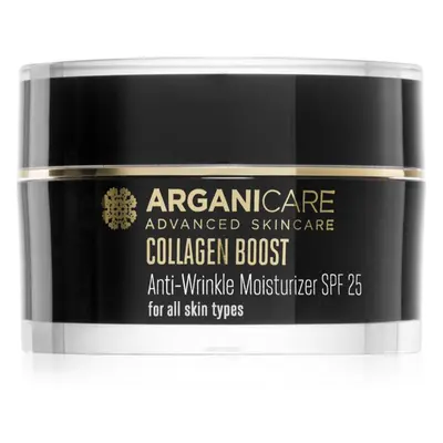 Arganicare Collagen Boost Anti-Wrinkle Moisturizer hydratační protivráskový krém SPF 25 50 ml