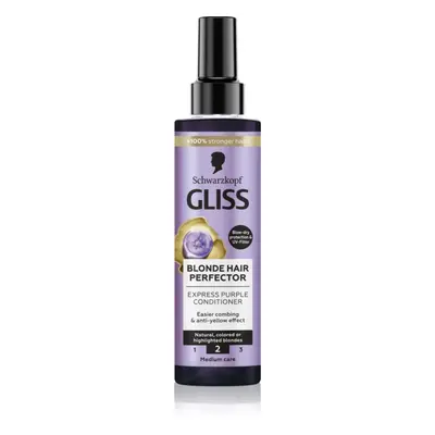 Schwarzkopf Gliss Blonde Hair Perfector bezoplachový kondicionér neutralizující žluté tóny 200 m