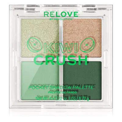 Revolution Relove Pocket Palette paletka očních stínů odstín Kiwi Crush 4x0.72 g