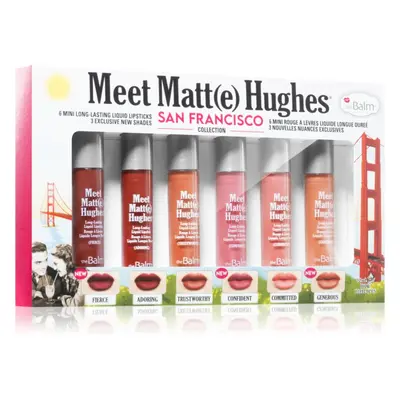 theBalm Meet Matt(e) Hughes Mini Kit San Francisco sada tekutých rtěnek pro dlouhotrvající efekt