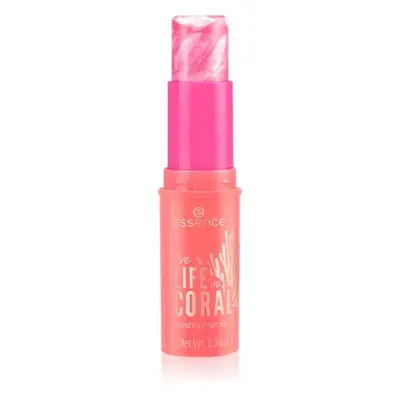 essence LIFE in CORAL rozjasňující tvářenka v tyčince odstín 01 Glowin' Coraltastic, Baby! 7 g