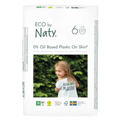 ECO by Naty Nappies XL Size 6 jednorázové EKO pleny 16+ kg 17 ks