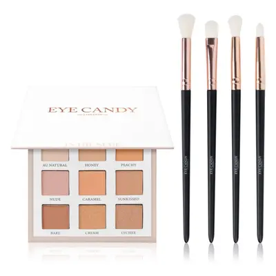 Eye Candy Enhancing Brush & Palette Set paletka očních stínů se štětečkem