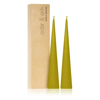 ester & erik cone candles pure wasabi (no. 68/2) dekorativní svíčka 2x25 cm