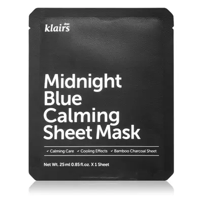 Klairs Midnight Blue Calming Sheet Mask zklidňující plátýnková maska 25 ml