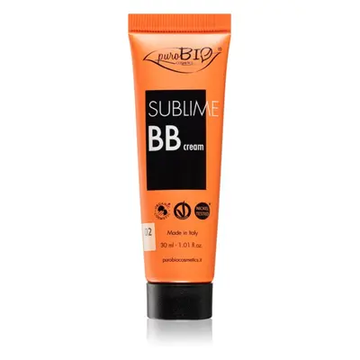 puroBIO Cosmetics Sublime BB Cream hydratační BB krém odstín 02 30 ml