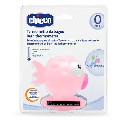 Chicco Baby Moments teploměr do koupele Pink 1 ks