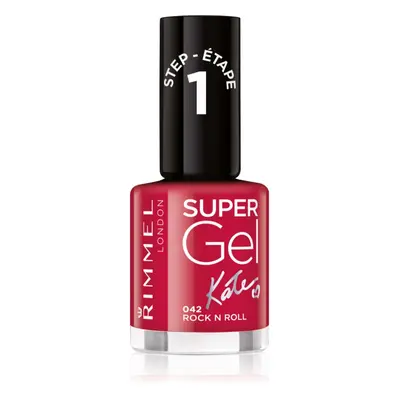 Rimmel Super Gel By Kate gelový lak na nehty bez užití UV/LED lampy odstín 042 Rock n Roll 12 ml