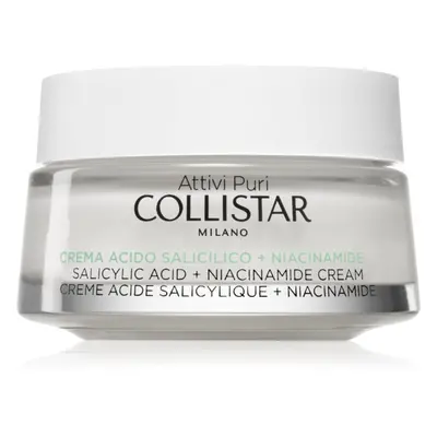 Collistar Attivi Puri Salicylic Acid + Niacinamide zklidňující krém s kyselinou salicylovou 50 m