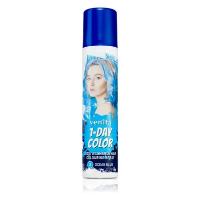 Venita 1-Day Color barevný sprej na vlasy odstín No. 2 - Ocean Blue 50 ml