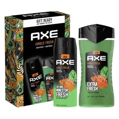 Axe Jungle Fresh dárková sada na tělo pro muže Palm Leaves & Amber