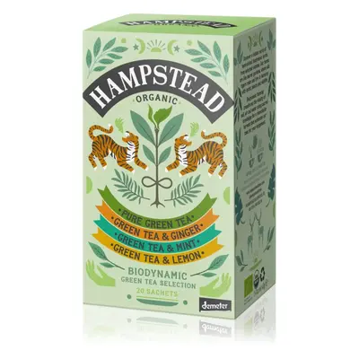 Hampstead Tea London Green Tea Selection BIO porcovaný čaj 20 ks