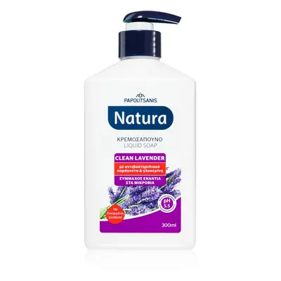 PAPOUTSANIS Natura Clean Lavender tekuté mýdlo 300 ml