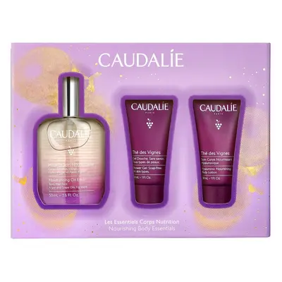 Caudalie The Nourishing Body Essentials Set dárková sada na tělo a vlasy