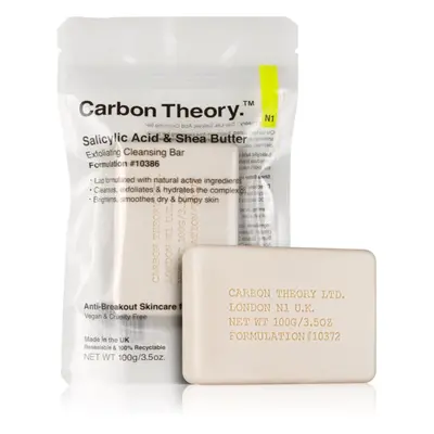 Carbon Theory Salicylic Acid & Shea Butter jemné čisticí mýdlo s peelingovým efektem 100 g