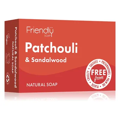 Friendly Soap Natural Soap Patchouli & Sandalwood přírodní mýdlo 95 g