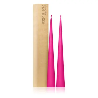 ester & erik cone candles clear pink (no. 41) dekorativní svíčka 2x37 cm